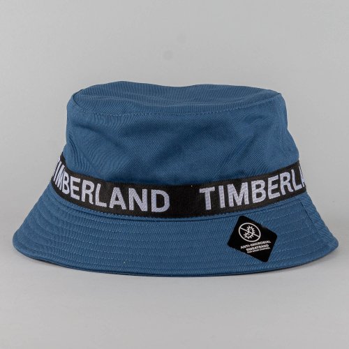Timberland Bold Logo Bucket Hat Dark Denim