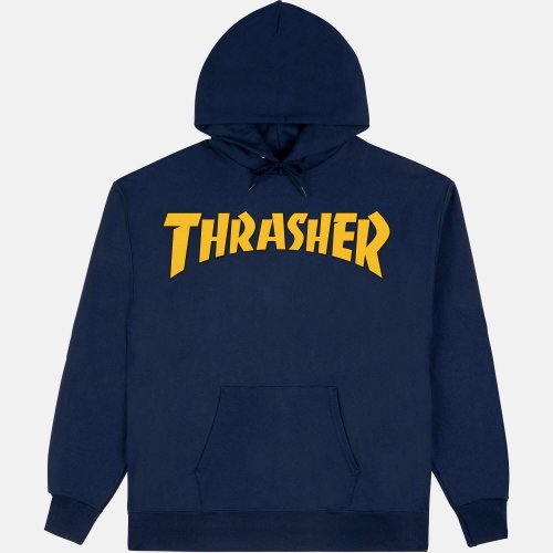 Thrasher Cover Logo Hoodie Navy