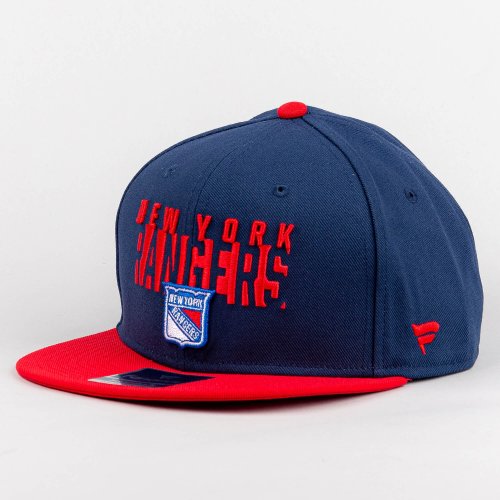 Fanatics NHL Fundamental Color Blocked Snapback New York Rangers Athletic Navy/Athletic Red