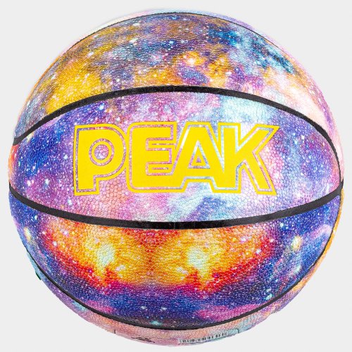 Basketbalová Lopta Peak Rainbow (sz. 5) Purple/Yellow