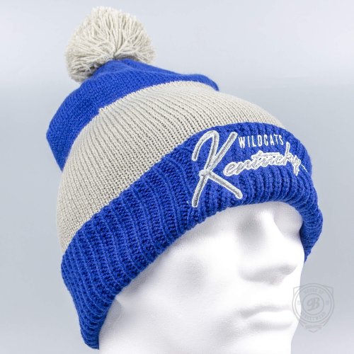 47 Brand Kentucky Wildcats Royal Hustle Knit Cuff Blue/Grey