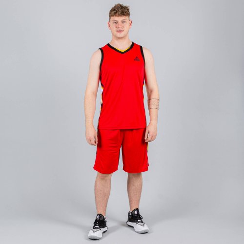 Basketbalová súprava (dres + trenírky) Peak Basketball Uniforms červerná