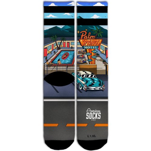 American Socks Palm Springs Motel - Mid High Multi