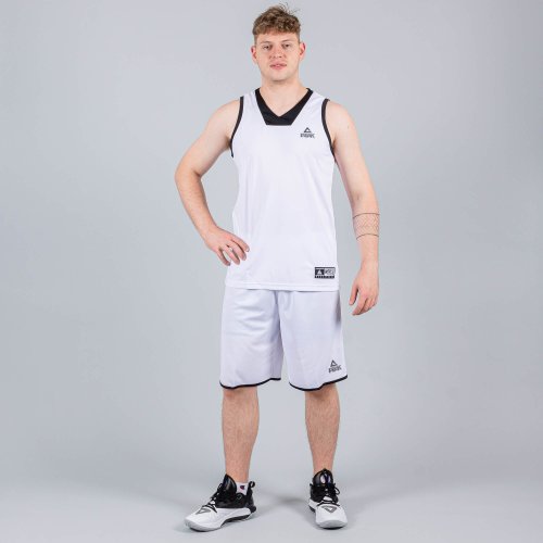 Basketbalová súprava (dres + trenírky) Peak Basketball Sets Match 2 biela