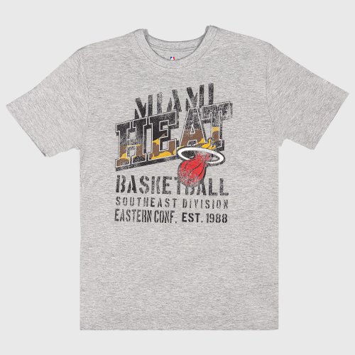 OUTERSTUFF GO TIME SS TEE MIAMI HEAT GREY