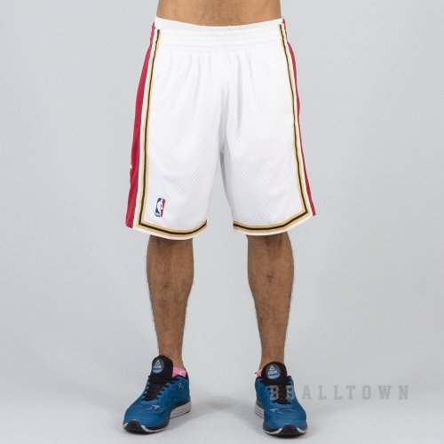 MITCHELL & NESS NBA SWINGMAN SHORTS CLEVELAND CAVALIERS 2003-04 WHITE/RED