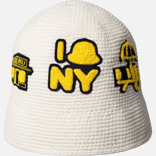Klobúk KANGOL® NY CROCHET HAT biely