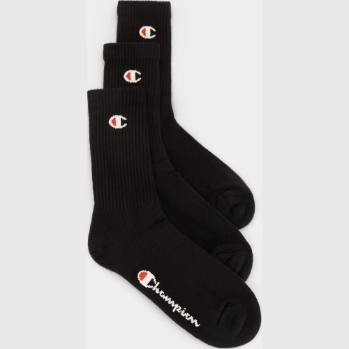 Champion 3pk crew socks Black/Black/Black