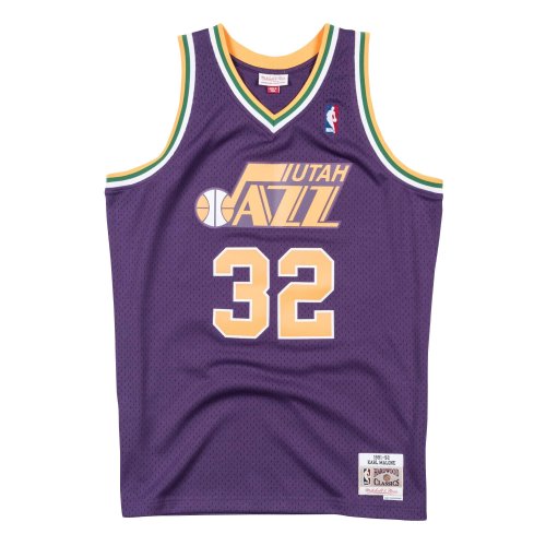 Mitchell & Ness Swingman Jersey - Karl Malone Nr.32 Utah Jazz Purple