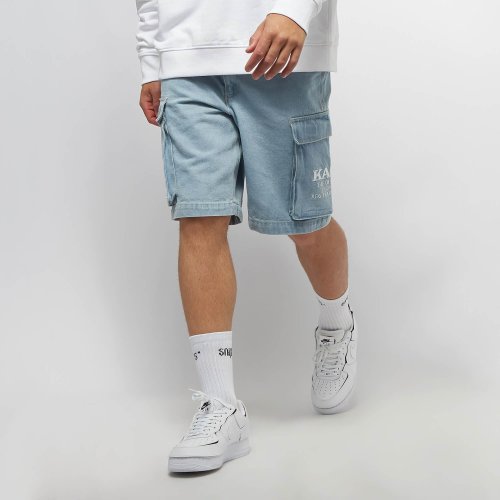 Karl Kani KK Retro Cargo Shorts light blue