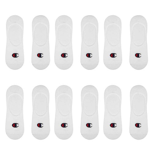 Champion 6Pk Footie Socks White