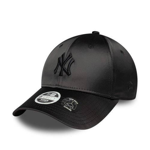 Dámska šiltovka New Era New York Yankees Womens MLB Satin Bow Back Black 9FORTY Adjustable Cap čierna