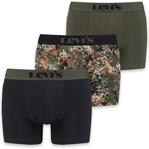 Levis Men Giftbox Dotted Camo Boxer Brief 3P Grey / Green