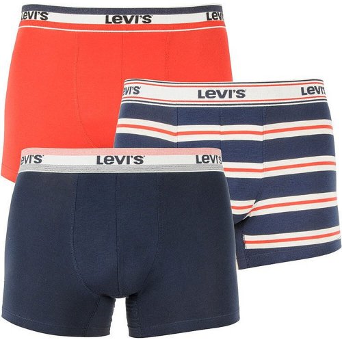 Levis Men Giftbox Logo Boxer Brief 3P Navy / Red