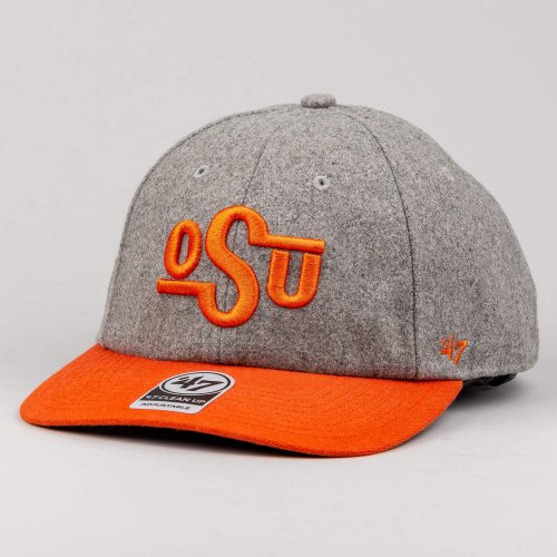 47 Brand Oklahoma State Cowboys Vin Gray Nimbus Tt Clean Up Wool
