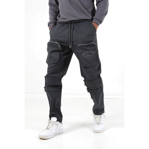 Sixth June Dare Pants W/ Embroideries Dark Grey