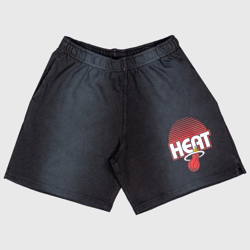 Detské šortky OUTERSTUFF NBA BEACH BUM SHORT MIAMI HEAT čierne