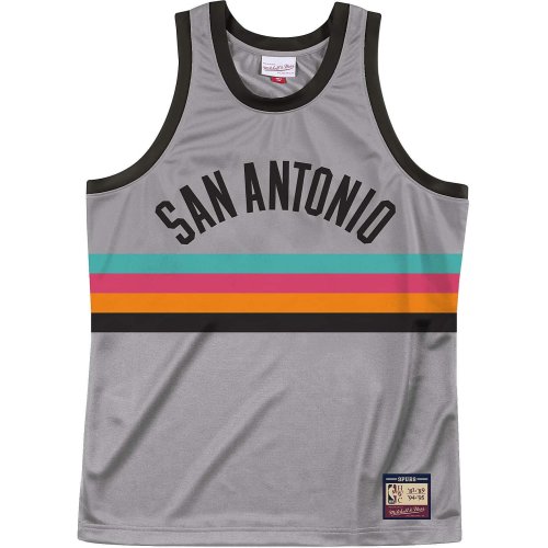 Mitchell & Ness Nba Team Heritage Tank San Antonio Spurs 1981-94 Grey