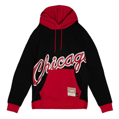 Mitchell & Ness NBA BIG FACE HOODY 5.0 CHICAGO BULLS Black