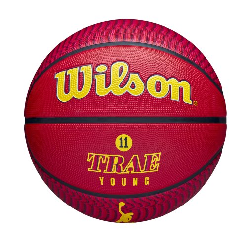 Wilson Nba Player Icon Outdoor Basketball Trae Young Red (Sz. 7)