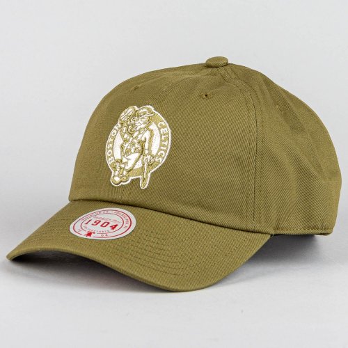 Šiltovka Mitchell & Ness NBA Fashion Basic Strapback Boston Celtics olivová