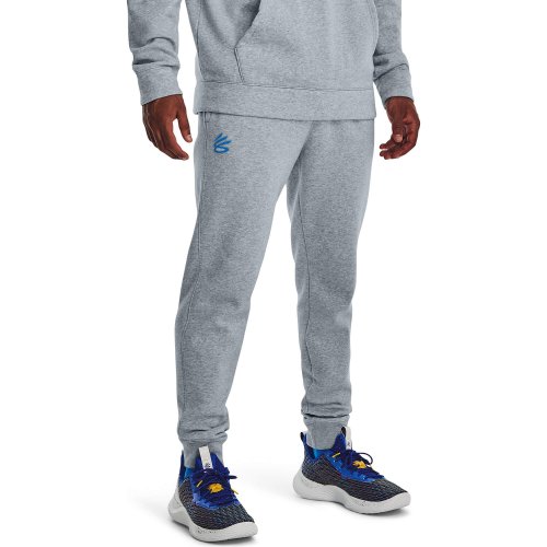 Under Armour Men's Curry Fleece Sweatpants Harbor Blue Full Heather / Blue Circuit