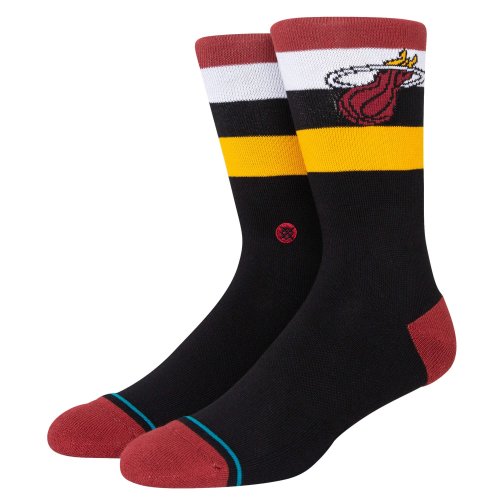 STANCE NBA HEAT ST CREW BLK