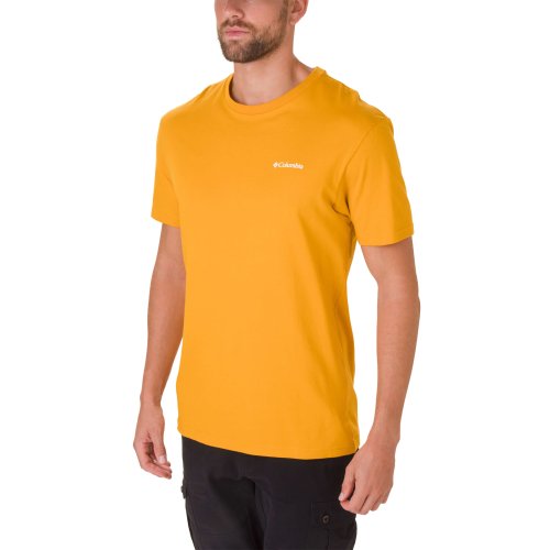 Columbia North Cascades™ Short Sleeve Tee Golden Yellow/Black Cherry