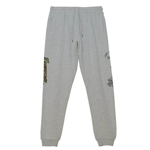 Mitchell & Ness Ghost Green Camo Sweatpants Los Angeles Lakers Grey Heather