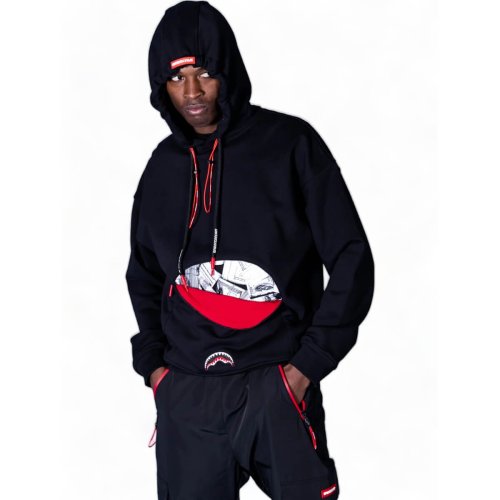 Sprayground Hidden Money Hoodie Black